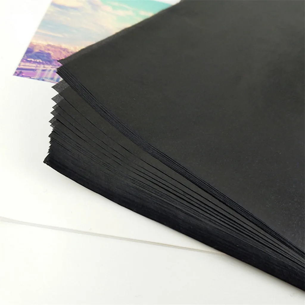 10pcs A4 Carbon Paper Black Legible Graphite Transfer Tracing