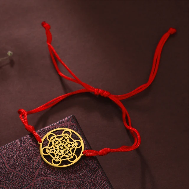 Flower Life Stainless Steel Bracelet | Viking Amulet Flower Life | Hindu  Red Bracelet - Bracelets - Aliexpress
