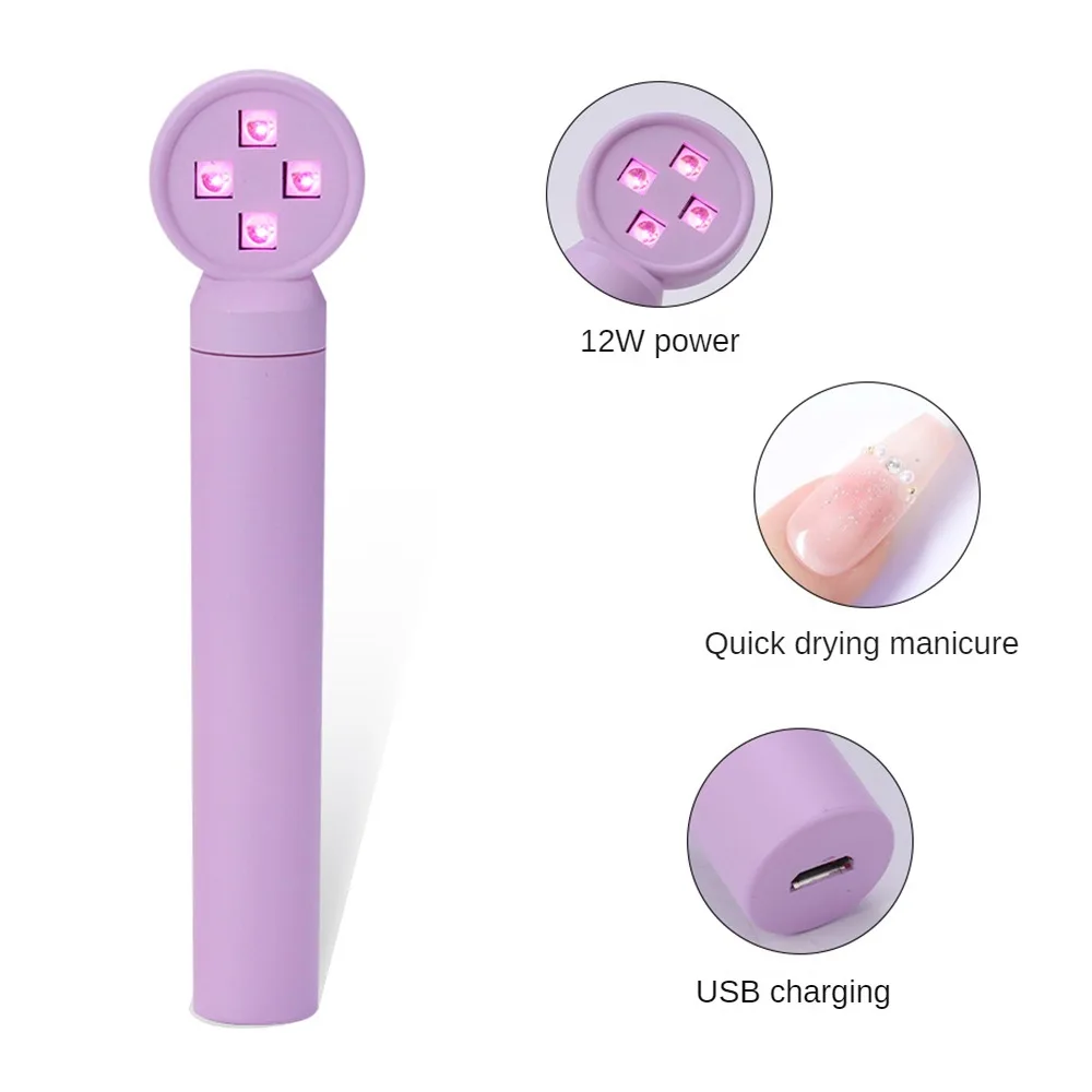 휴대용 네일 램프 건조기, 미니 UV LED 젤 광택제 경화기, 휴대용 캐빈 싱글 핑거 손전등 램프, 네일 아트 장비
