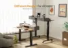 Standing Desk with Drawers, Stand Up Electric Standing Desk Adjustable Height, Sit Stand Desk with Storage Shelf 5