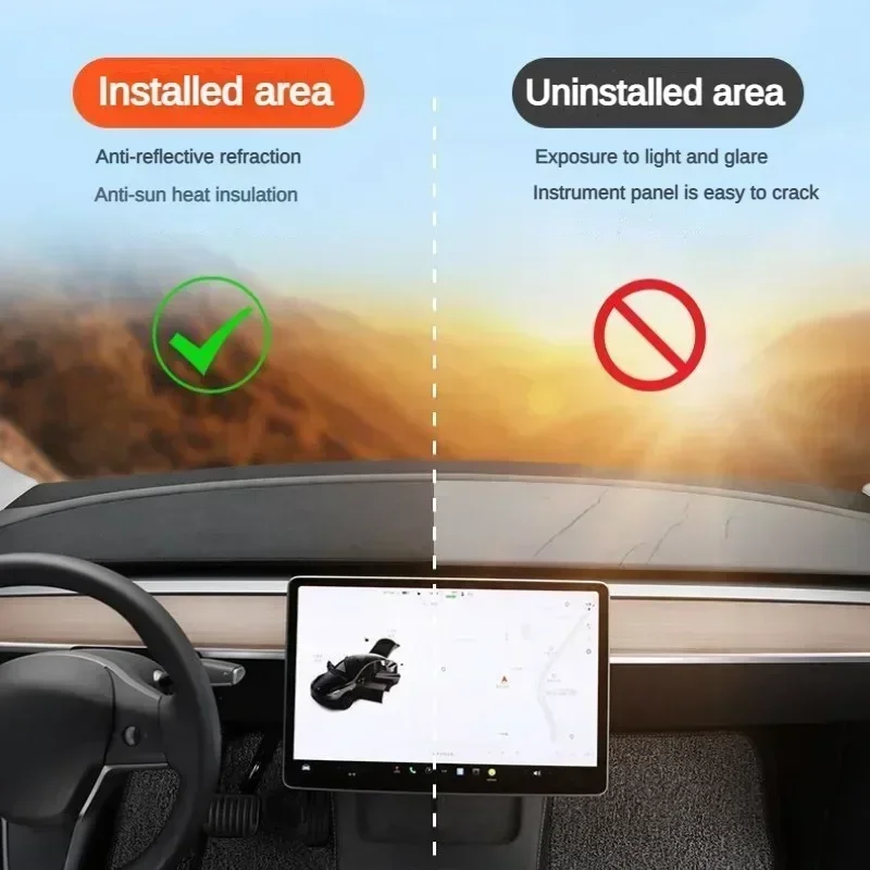 Dark Pad Sun Shade for Car Center Console