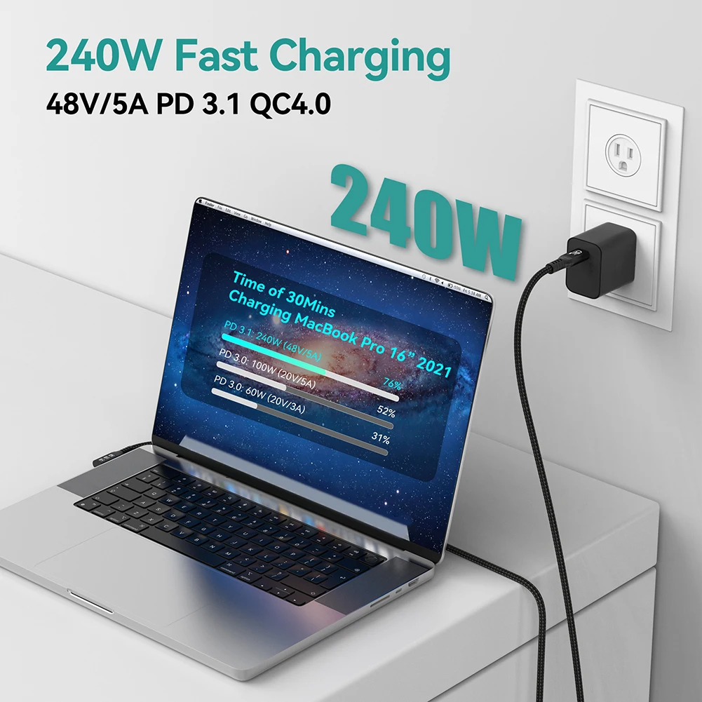ƺ   Ｚ S21  Ʈ 4/3 ̺ ȣȯ  USB C ڵ, PD 240W, 8K, 6K, 60Hz, USB4.0 Gen3