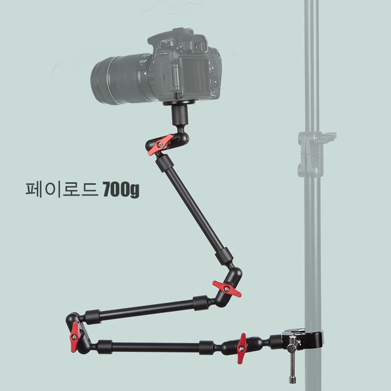 BFOLLOW 32 22 휴대 전화 브래킷 카메라 용 매직 암 관절 형 유연한 데스크 클램프 마운트 태블릿 Magsafe 웹캠 스탠드