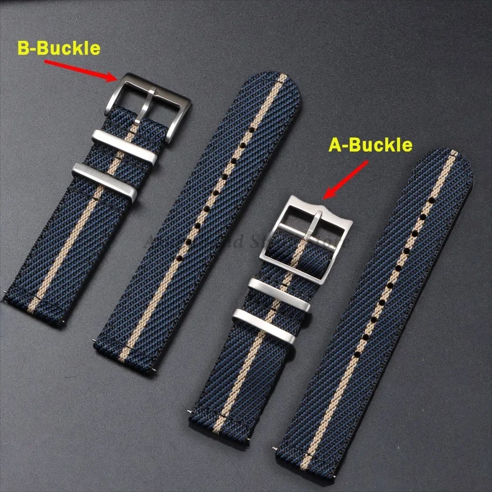 Nylon Canvas Quick Release Watch Strap - Versatile Military Sport Bracelet