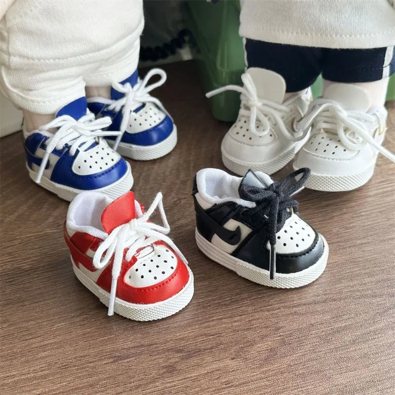 20cm Baby Cotton Doll Shoes Celebrity Doll Sports Color Blocking Toys cotton slippers