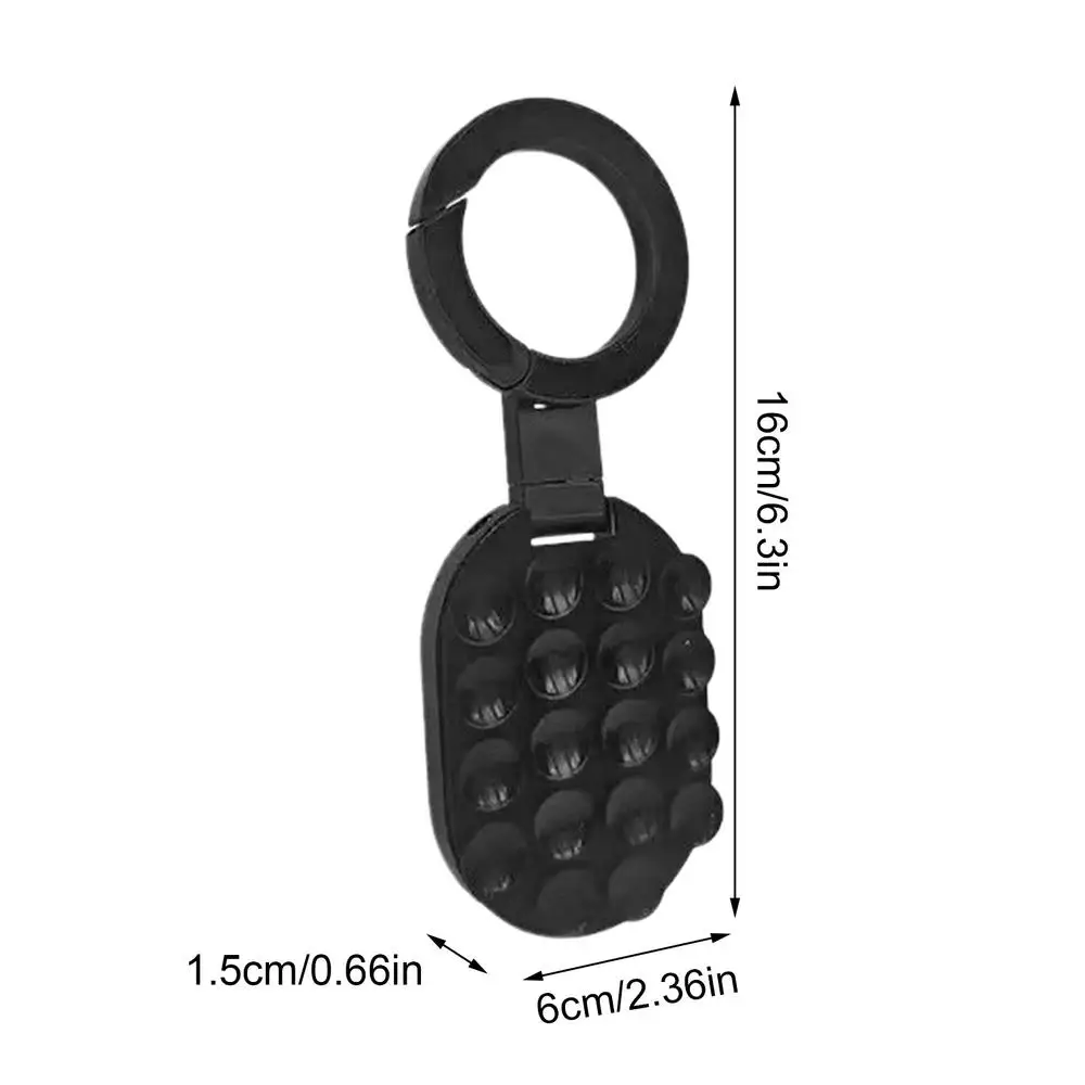 Universal Magnetic Phone Mount with 360° Adjustable Suction Cup for Car, Home, Travel, and Gym