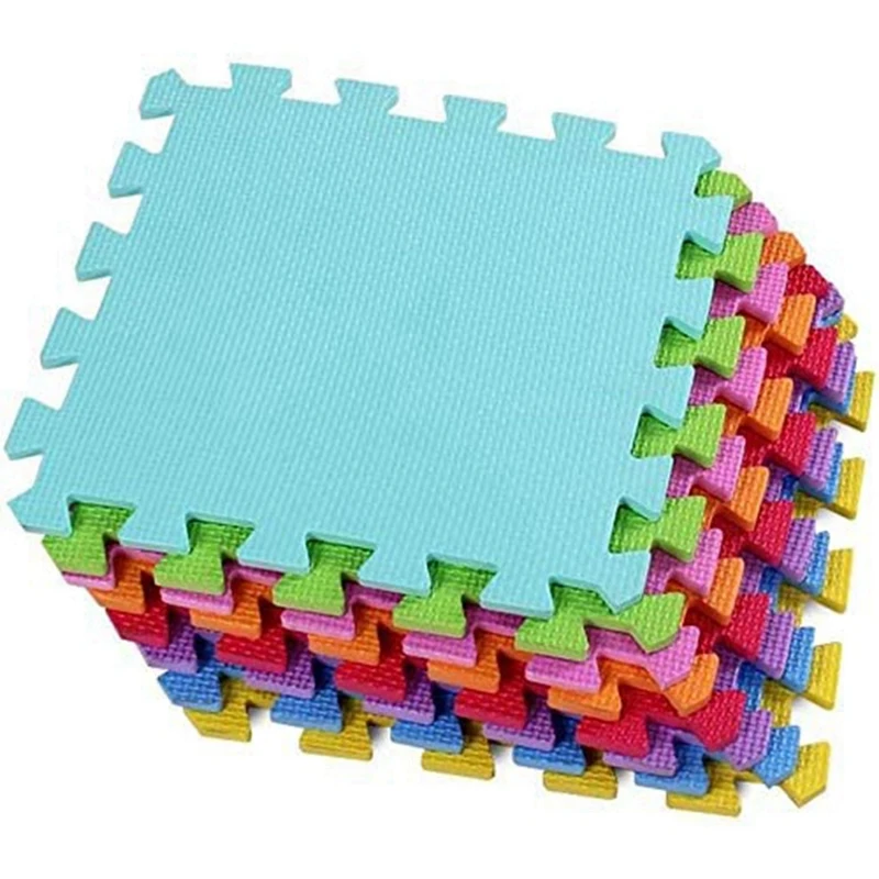 Play Mats Puzzle Modular Colored 20 Pieces 30X30 Cm Soft Eva Foam Children's Puzzle Rug For Tatami 6