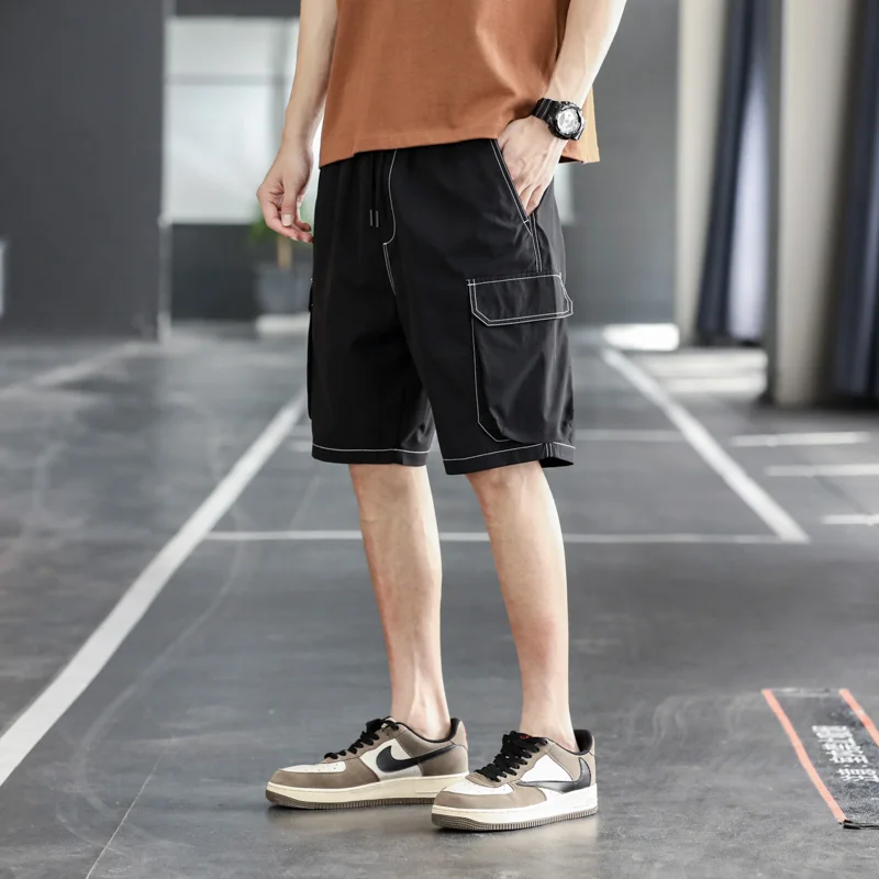 2022 New Men's Shorts Outdoor Breathable Outer Wear Pants Trend Men's Fashion Casual Five-point Pants M-5XL