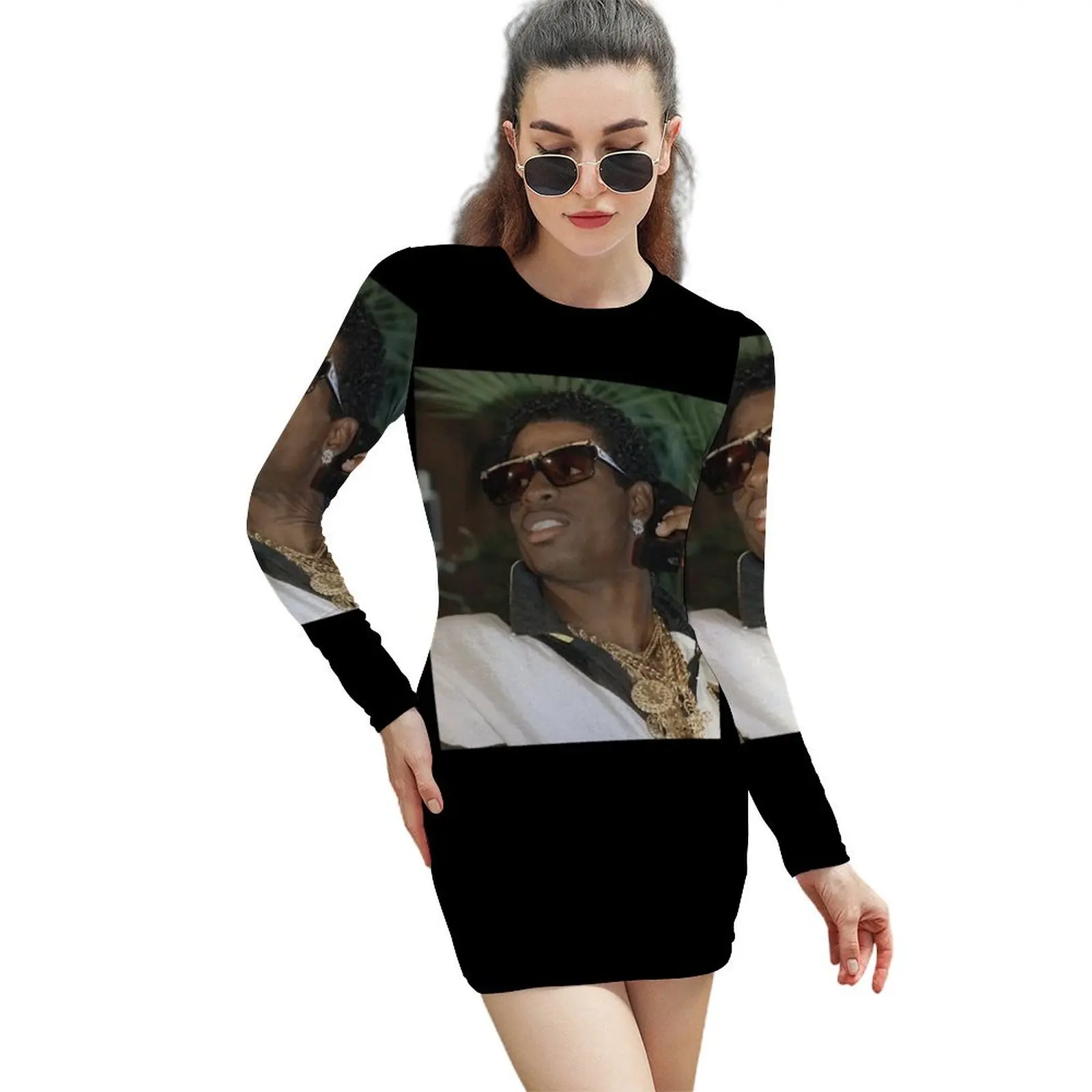

Deion Sander Long-Sleeved Sheath Dress dresses with long sleeves summer dress woman 2024