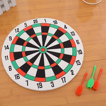 Diameter 29.5 Cm Darts Target With 3 Darts Wall Mounted Two Sides Double-Use Thick Foam Toy Dart Board Game Office Outdoors Game 1