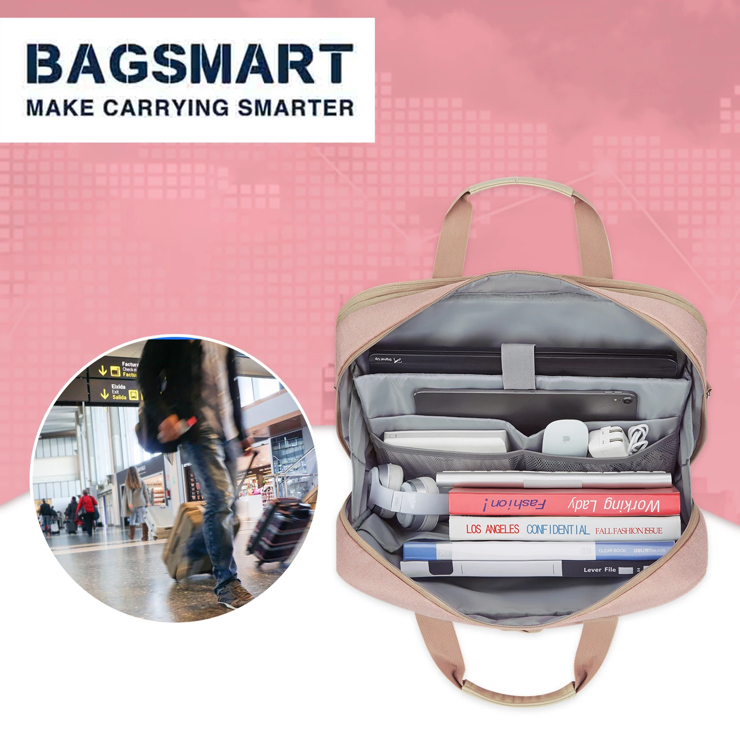 Inch Large Expandable Laptop Bag BAGSMART