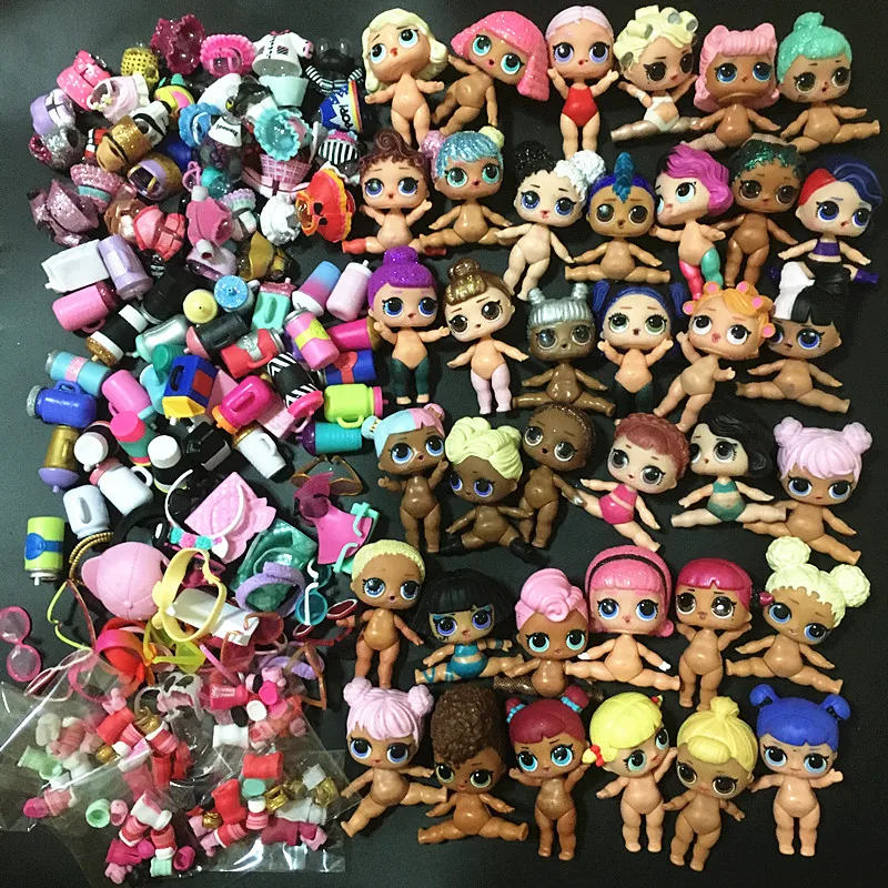 Big Sister Dolls Lils Sister Baby Dolls with Random Clothes Shoes Bottles Accessories Animal Pets