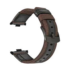 Nylon Smartwatch Wristband Bracelet - Enhanced Strap for Universal Smartwatch Accessories (Je - brown)