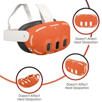 Silicone Protective Cover Set for Quest 3 VR Headset Controller Grip Shell Case Lens Cap Face Cover For Meta Quest 3 Accessories - Image 3