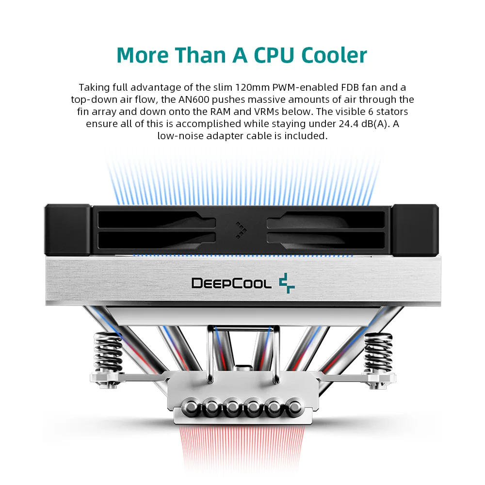 DeepCool shakes up top-flow coolers, AN600 with a height of 67 mm 