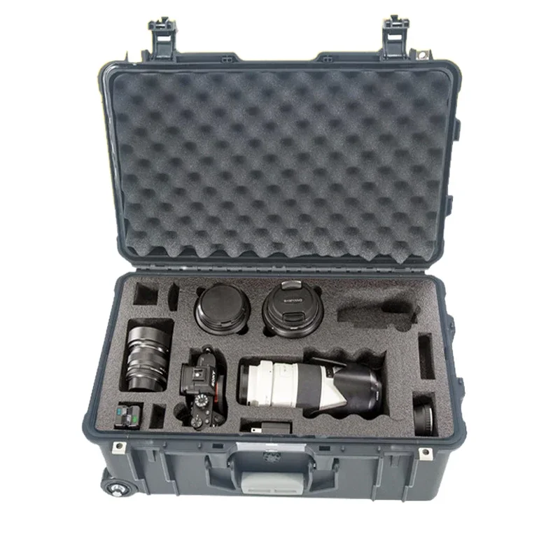High Quality Plastic Tool Case Equipment Protection Box Portable Toolbox Shockproof Waterproof Storage With Pre Cut Foam 5