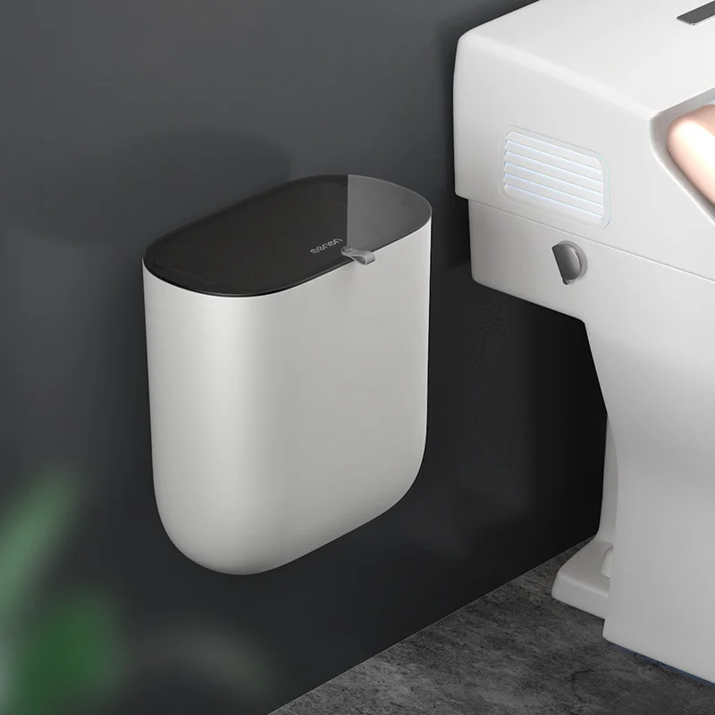 Wall Mounted Trash Can for Kitchen and Bathroom Home Cleaning smart trash can