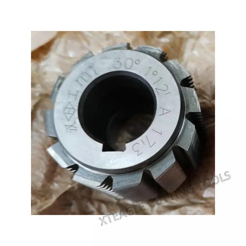HSS Module M1 Involute Spline Gear Hob Cutter PA30 degree 50*40*22hole gear hob cutter