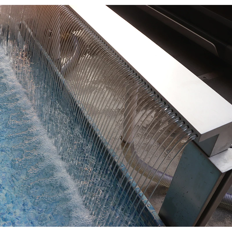Waterfall Water Feature Stainless Steel Outlet/Pool Courtyard Villa Water Curtain Rain Curtain Swimming Pool Spillway