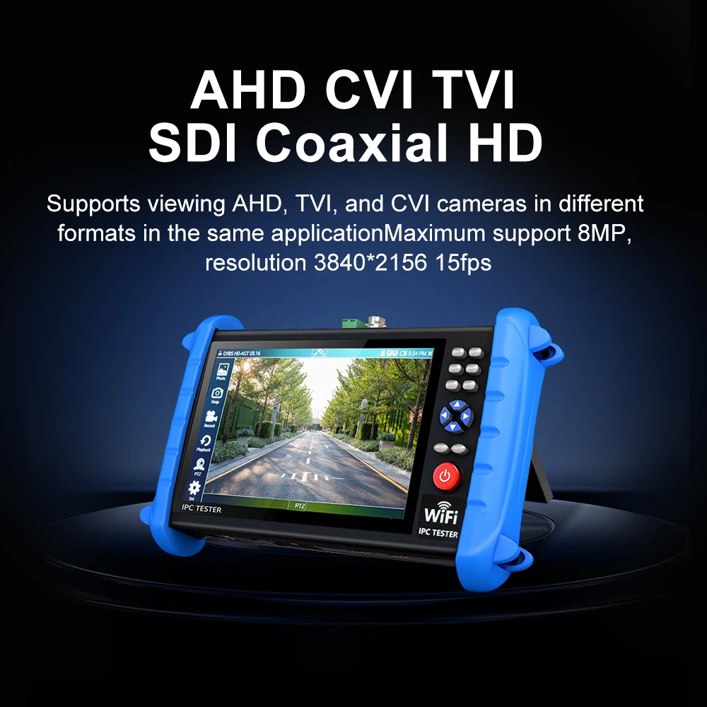 Portable Monitor NF-722 CCTV Tester IP Camera AHD Mini Monitor 4K HDMI VGA IPC Tester PoE Portable Monitor CFTV Camera Cable Testing IPC722 ATCHS