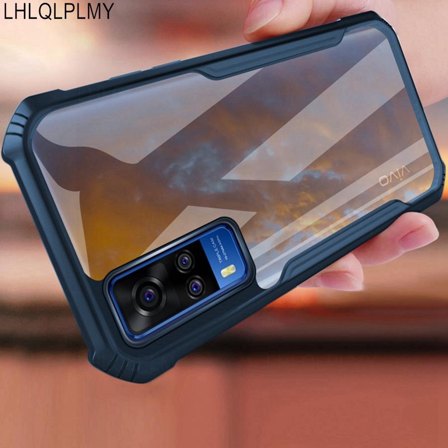 Clear Protect Case For Vivo Y20 Y11S Y15S Y31 Y53S Y70 Y17 Y12 Y21S Y72 Y52 Y33S V21E V21 5G V20 V23 V23E ShockProof Armor Cover