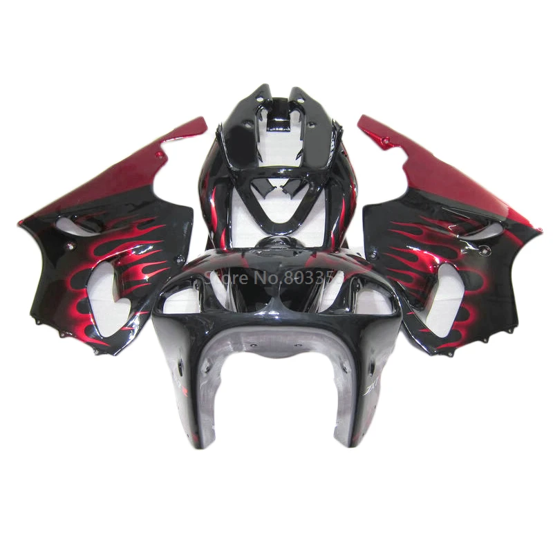 Best Price Fairing Kits Fit For Kawasaki ZX7R 1996 1997-2003 Replace fairings zx7r 96 97 98 99 00-03 Red Black Body Frame LI97 |
