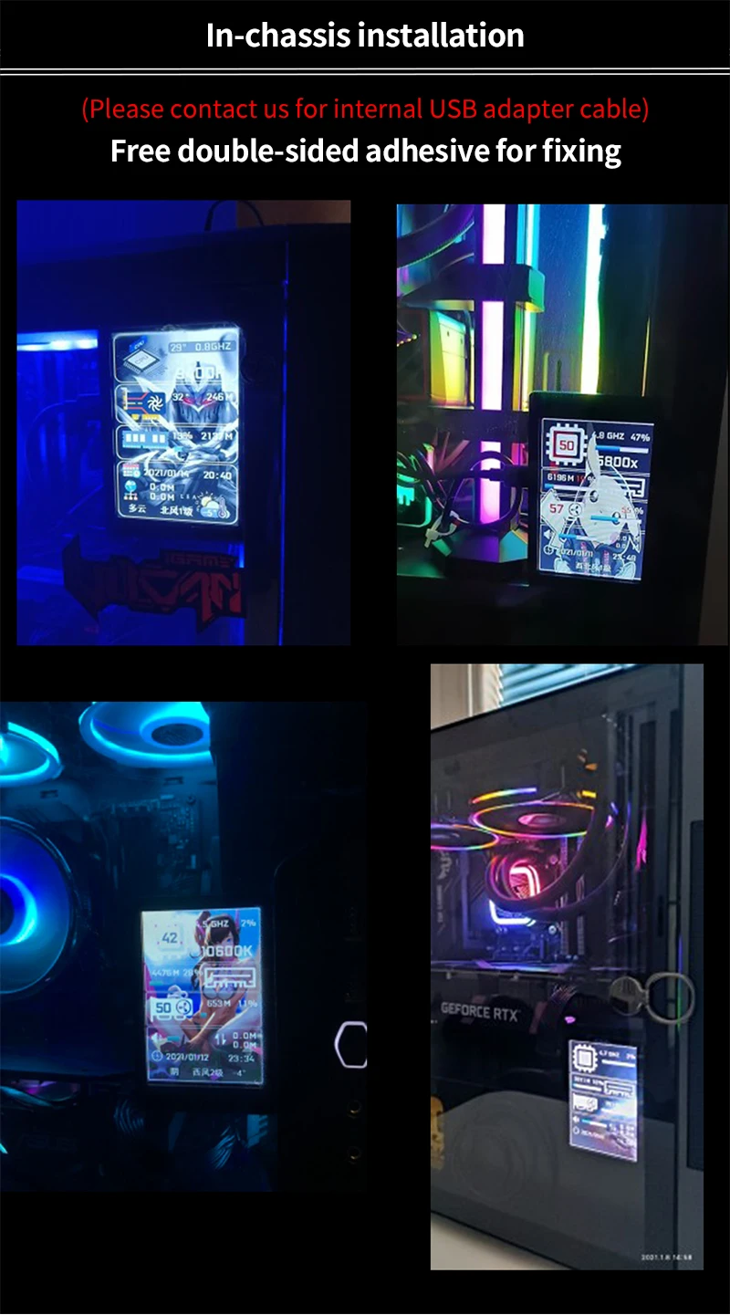 polegada ips tipo secundário tela para computador gpu ram hdd dislay usb monitor lcd para livremente windows