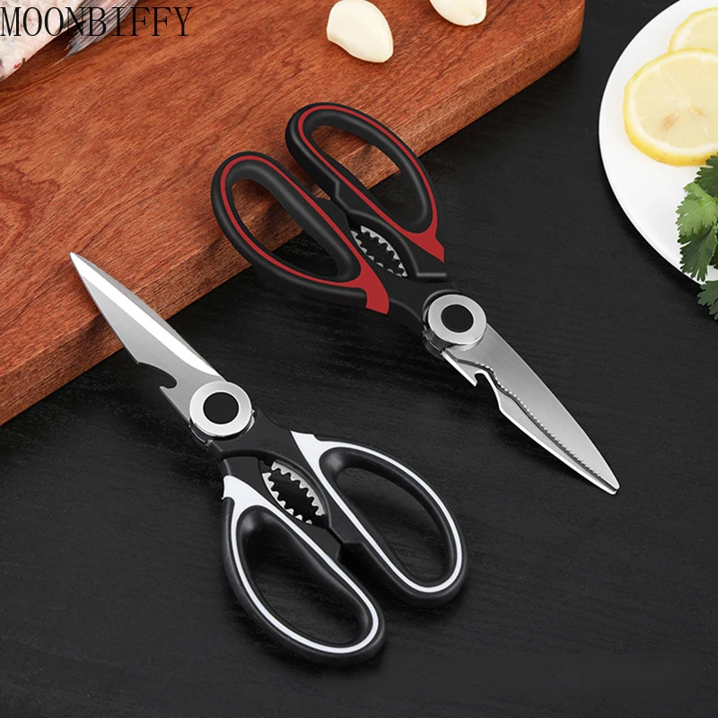 Multifunctional Kitchen Scissors Stainless Steel Kitchen Plate Cutting