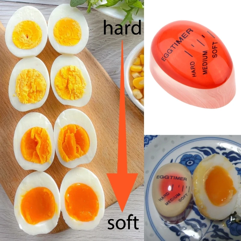 Eggs Boil Indicators Eggs Timer Resin Tool Color Changing Cooking Temperature Observer Resin Boiling Small Tool