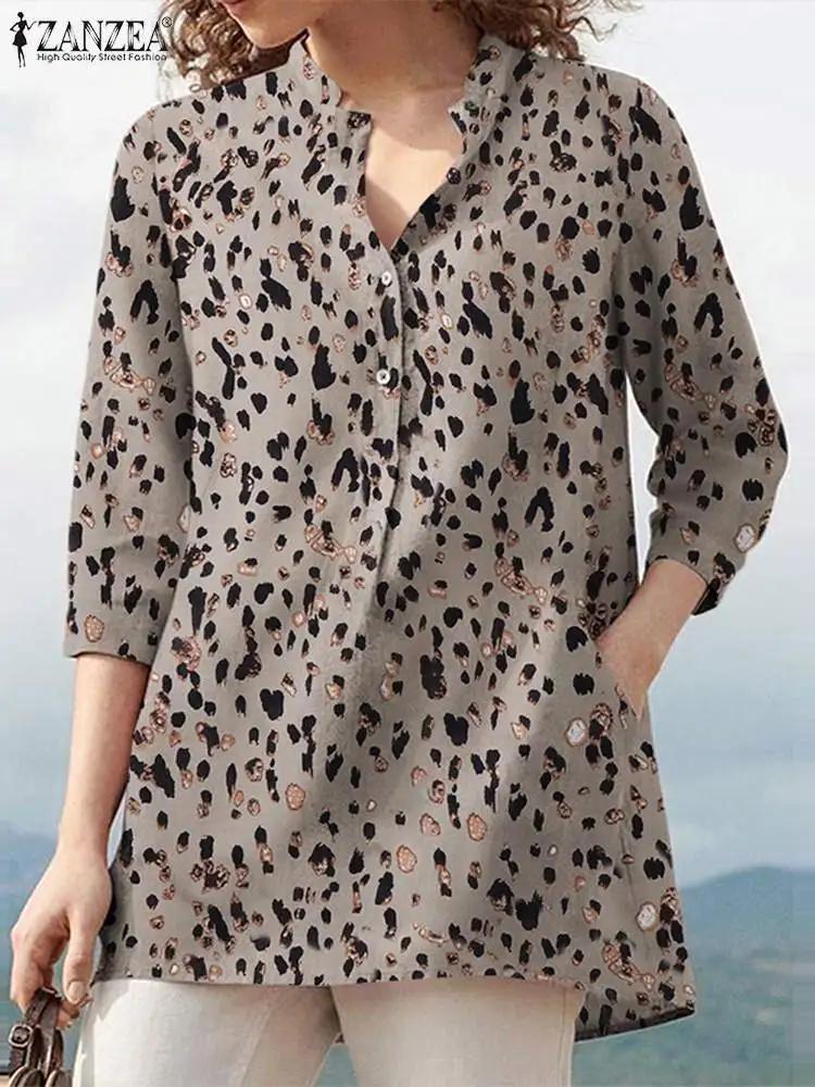 ZANZEA  ĳ־ ĵ Ʈ , V 3/4  콺, Ƽ ÷η ,   ũ 콺,  2023