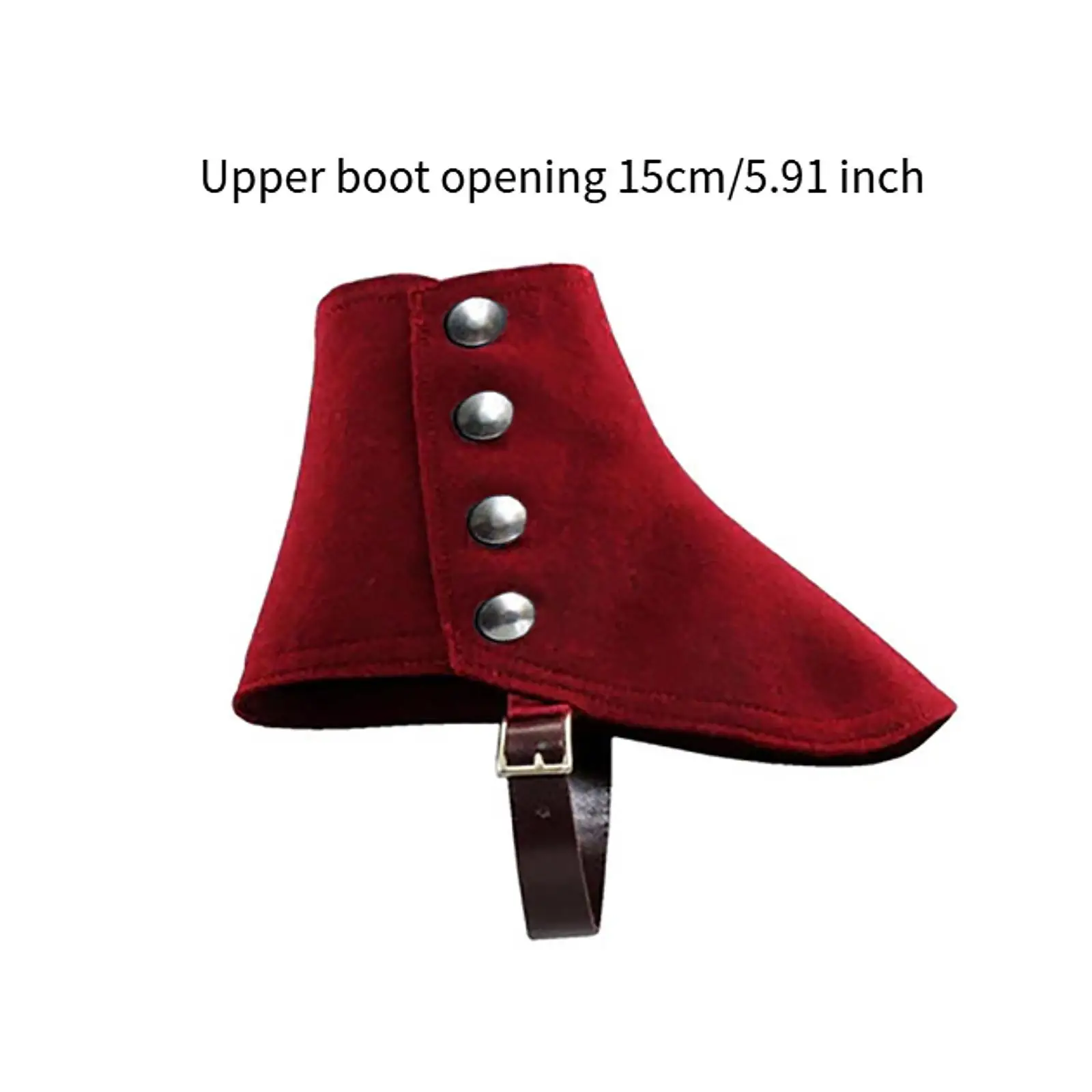 Gangster Spats Medieval Pirate Boot Covers for Costume Birthday Halloween Cosplay Costume