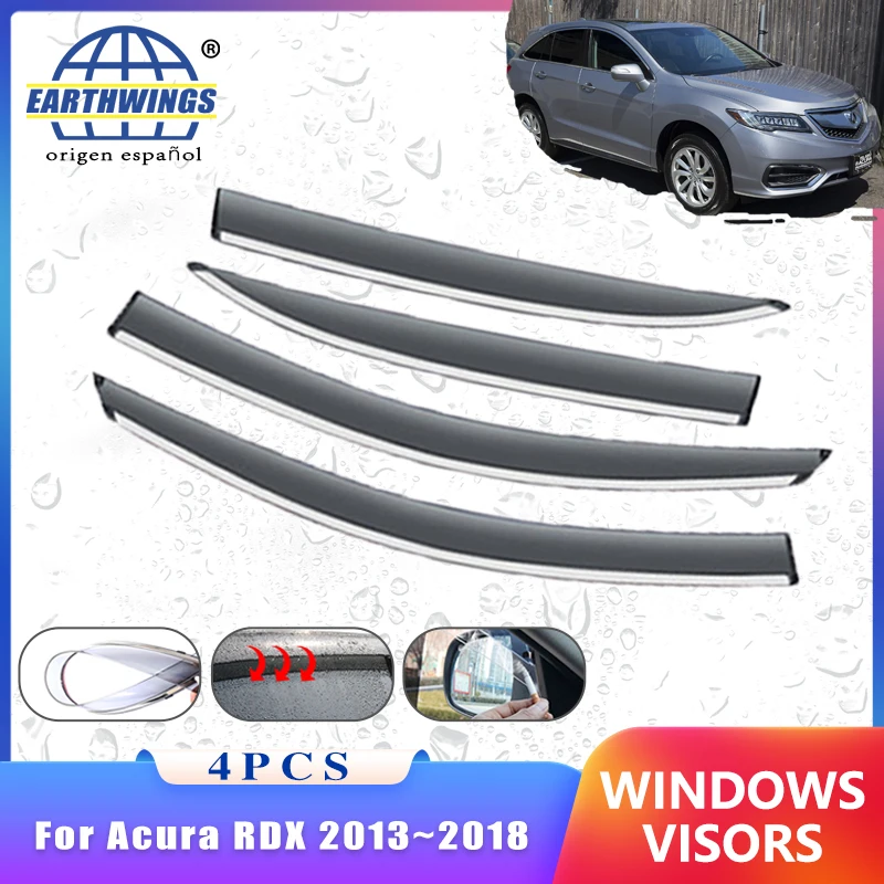 Wind Deflectors for Acura RDX 2013 TB3 TB4 MDX 20142018 Accessories 4x