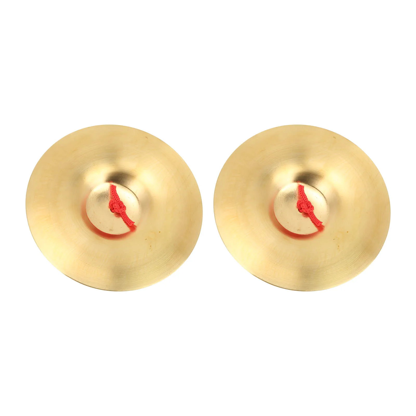 1Pair Crash Cymbal Brass Percussion Instrument Pair Teaching Tool Toy for Children Adult Cymbal Musical Instrument