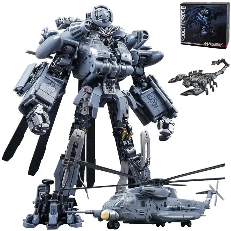 

In Stock Transformation WJ M05 M-05 Vertigo Helicopter Blackout Oversized KO SS08 Hide Shadow Alloy Action Figure Toy Collection