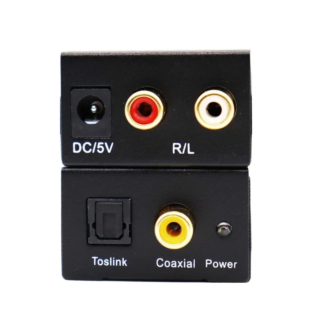 Audio Converter Adapter 3.5MM Jack 2*RCA Digital to Analog