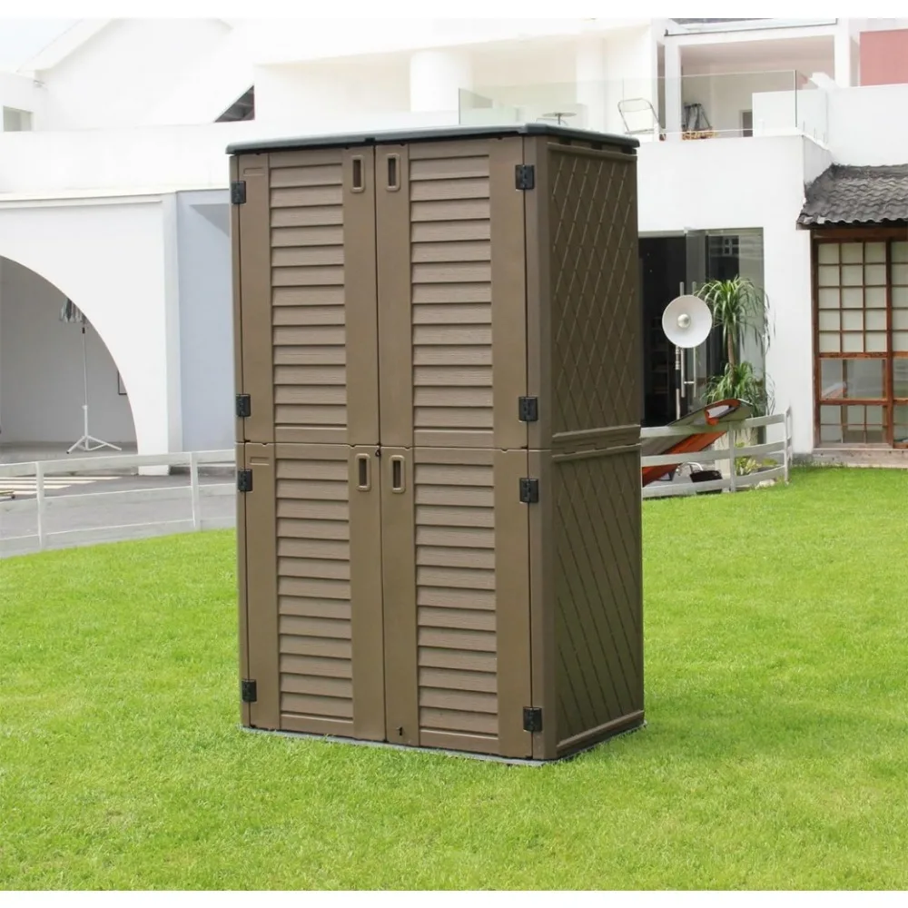 Waterproof Resin Vertical Storage Cabinet 3