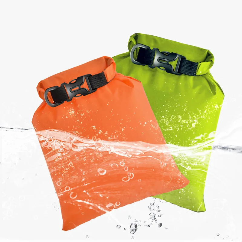 3Pcs Lightweight Storage Bags for Kayaking Rafting Boating Outdoor Waterproof Dry Bag Backpacks Roll Top Sack 3L+5L+8L