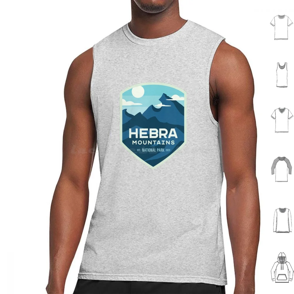 Hebra Mountains National Park Canotte Stampa Cotton Totk Tears Of The Kingdom Breath Of The Wild Legend Of Hyrule