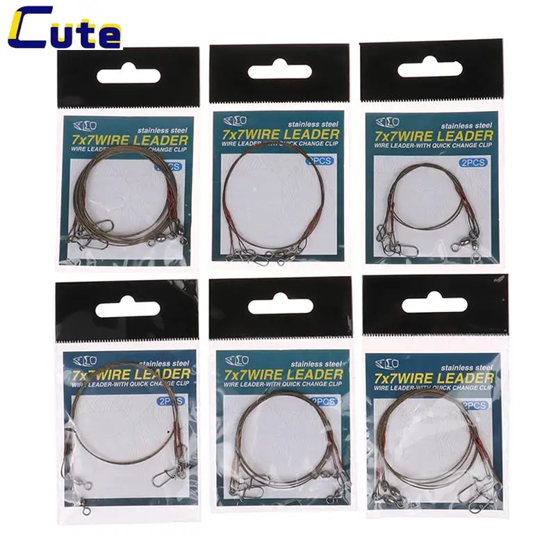 

1 Pack Steel Fishing Line Wire Line Leader Fishing Leash Anti-winding Titanium Wire Anti-bite Wire Fishing Accessories