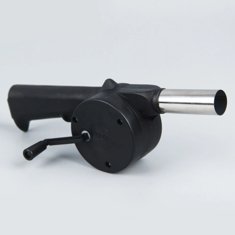 1PC Outdoor Cooking BBQ Fan Air Blower For Barbecue Fire Bellows Hand Crank Tool For Picnic Camping Handheld Cooking Fan Tool