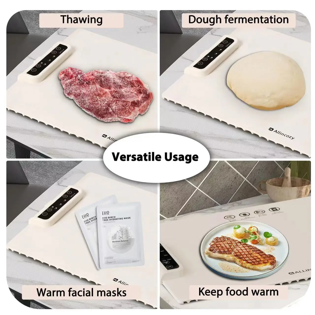 Foldable Multi-functional Electric Beverage Warmer Pad Hot Plate for Flexible Heat Board Food Warmer Coffee