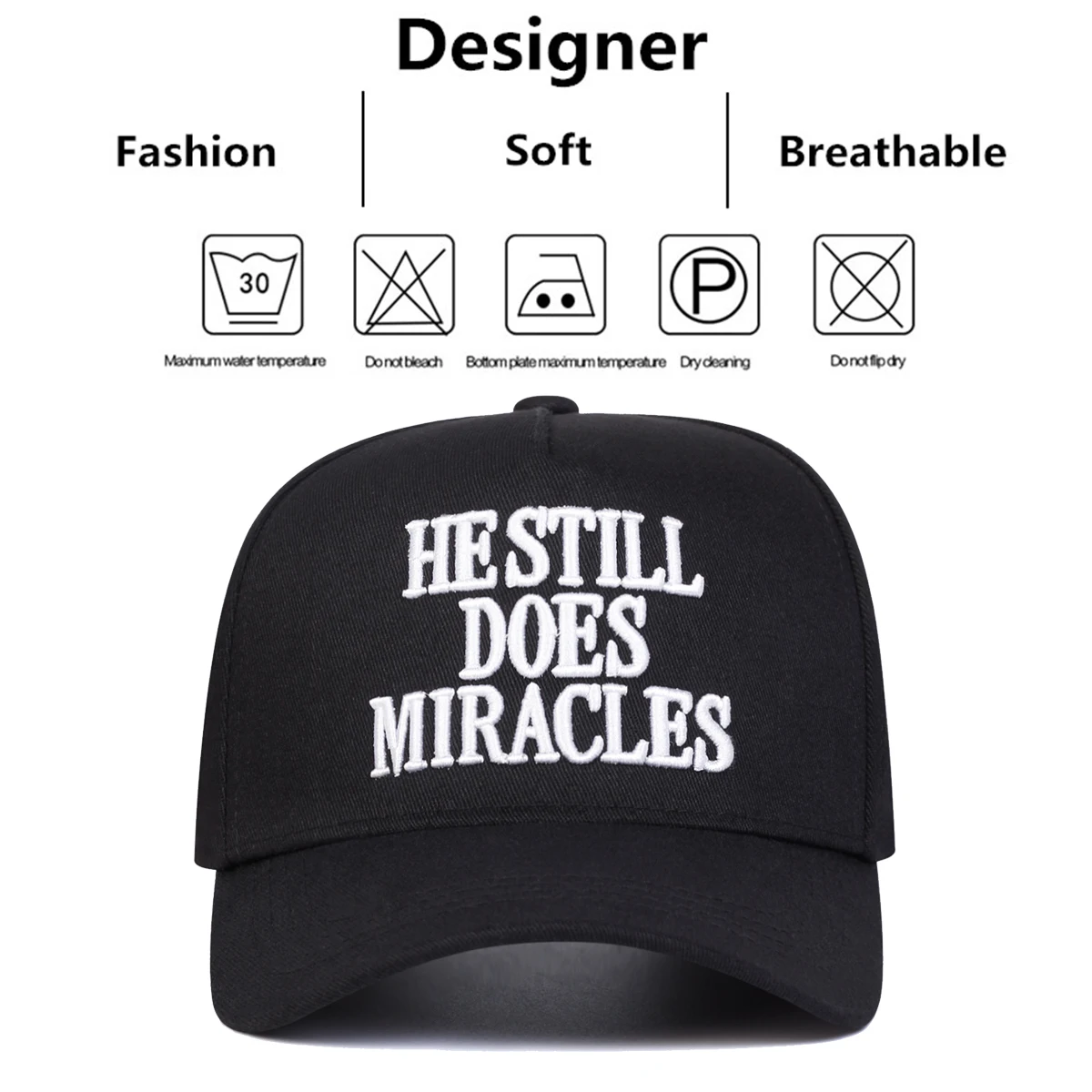 HESTILL DOES MIRACLES Embroidery Baseball Caps 6
