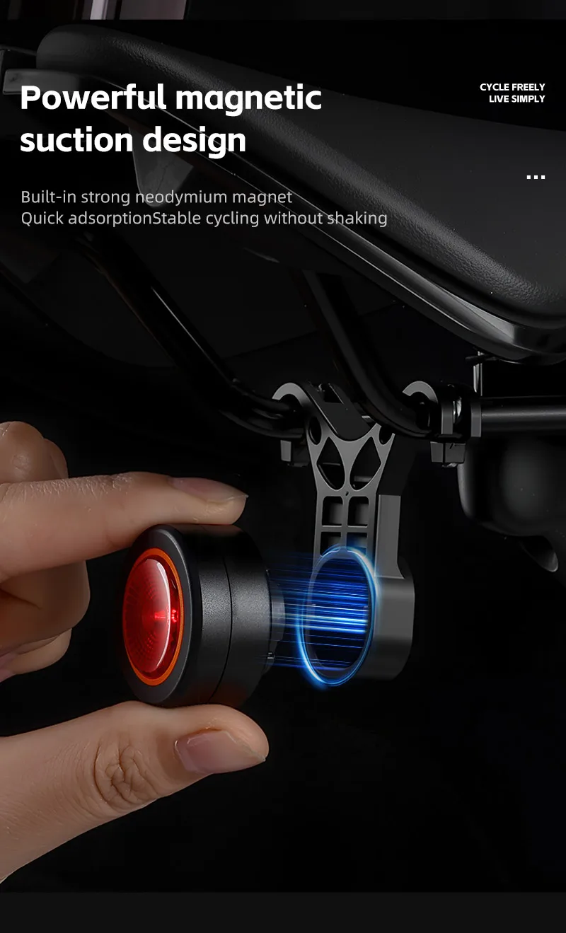 Description Picture 2 of itemWEST BIKING Bicycle Taillight Smart Auto Sensor Brake Rear Light MTB Road Bike Smart Auto High Brightness Cycling Tail Light