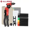ALLSOME Single Universal 3 in 1 Multi Function Rivet gun with Nut rivet Hand rivet Reamer Tool 1