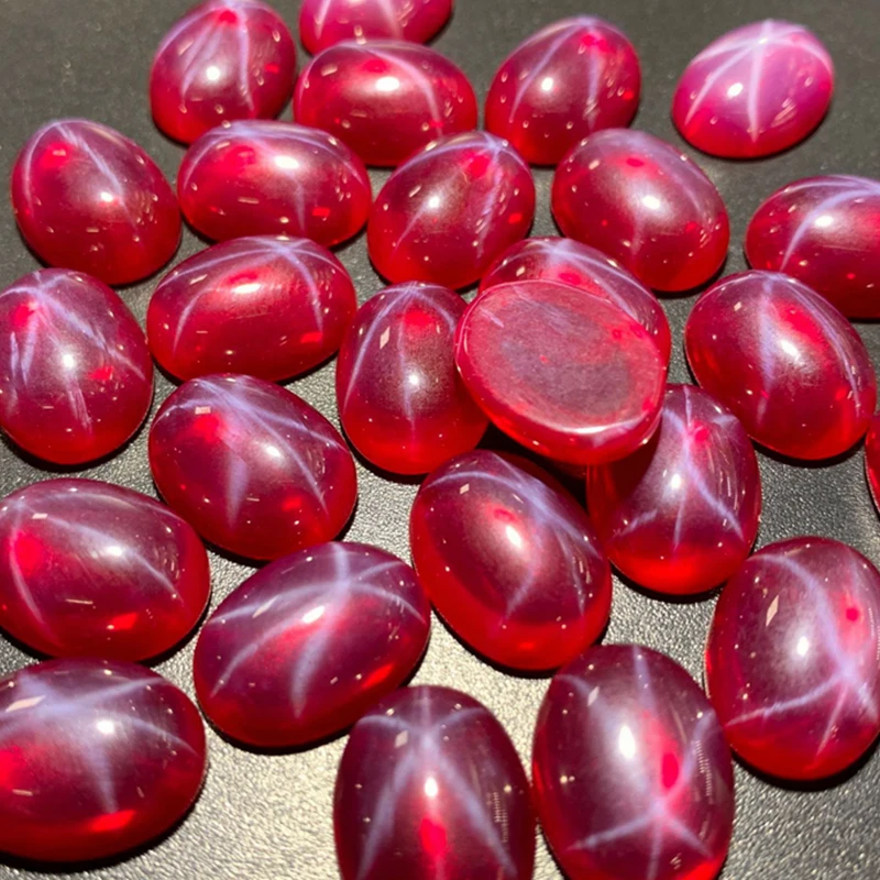 Pretty Natural Star Ruby (Observe under light) Oval Flat Cut 13&times;18mm VVS Loose Gemstones for Jewelry Making/Collection/Inlay