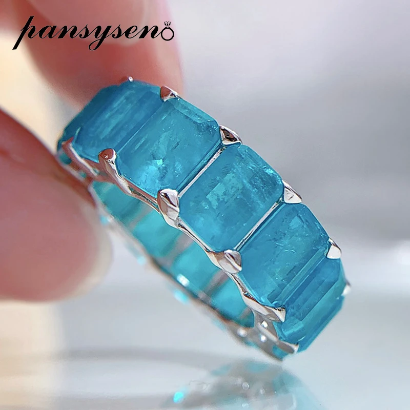 925 Sterling Silber Ring Blauer Turmalin Handgefertigt Handgefertigter 925 Sterling Silber Ring Mit Blauem Turmalin – Alle Größen Tangerine Dream