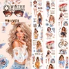 2m Charming Lady PET Washi Tape Transparent Roll Stickers Decorative Adhesive Tape For Scrapbooking Journal Aesthetic Stationery 5