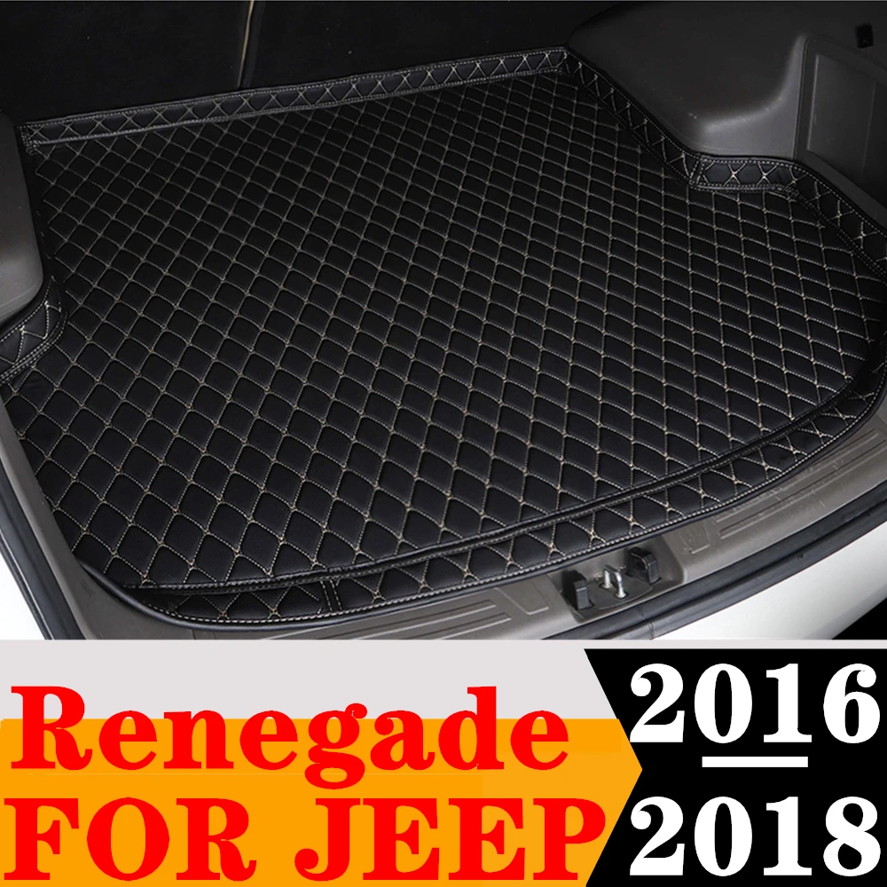 

Высококачественный коврик для багажника автомобиля для JEEP Renegade 2018, 2017, 2016, под заказ, задний багажник XPE, коврик для багажа, задний коврик для груза, коврик