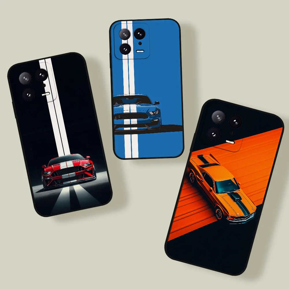 Ford Mustang Phone Case, Black, for Xiaomi and Redmi