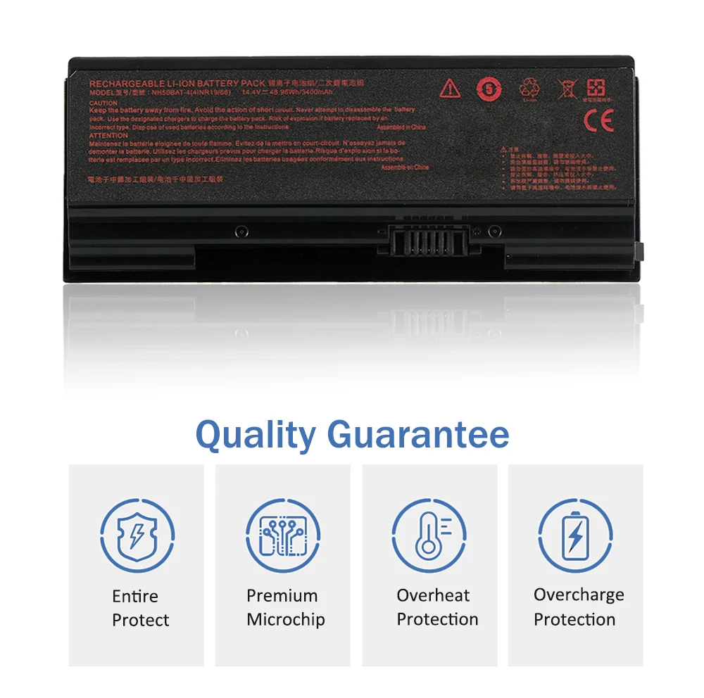 ETESBAY NH50BAT-4 3400mah Bateria Para Clevo NH70RAQ